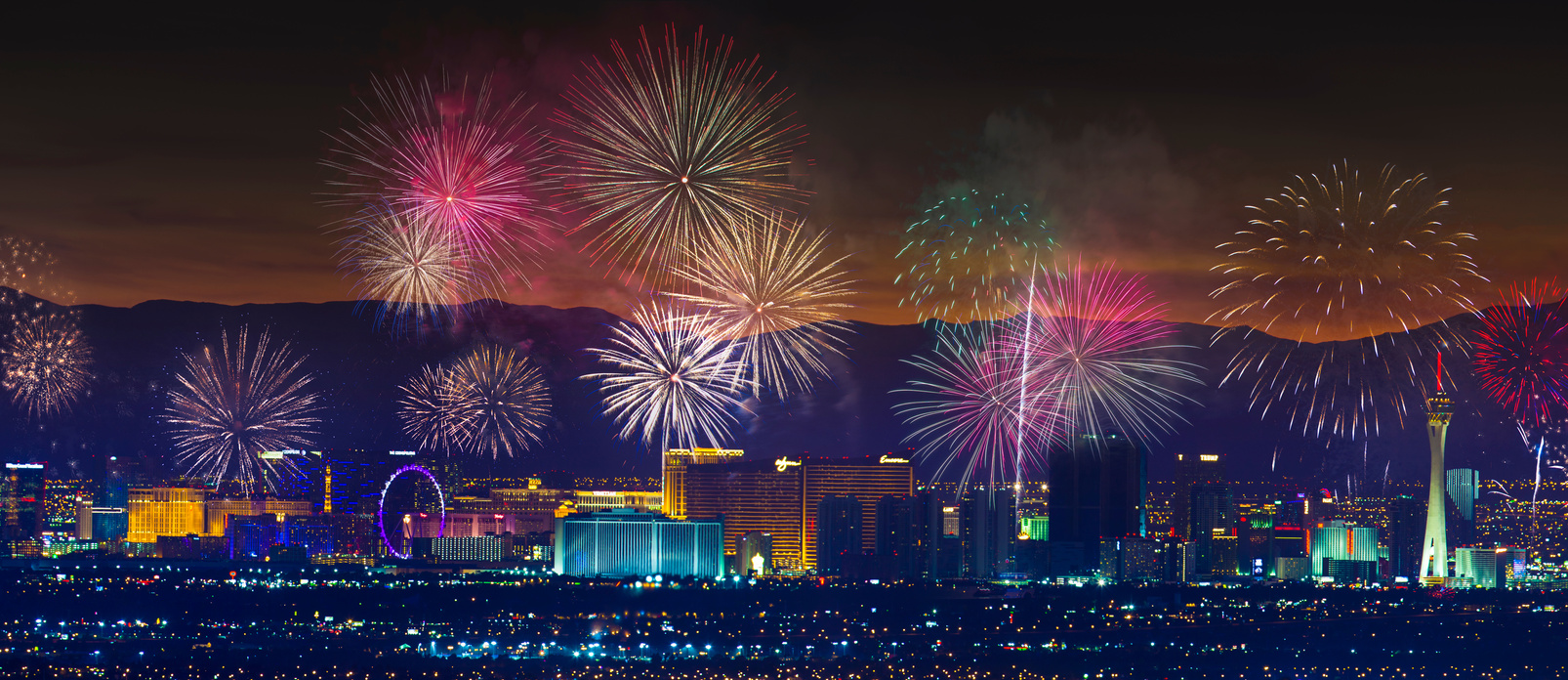 Las Vegas Strip Fireworks