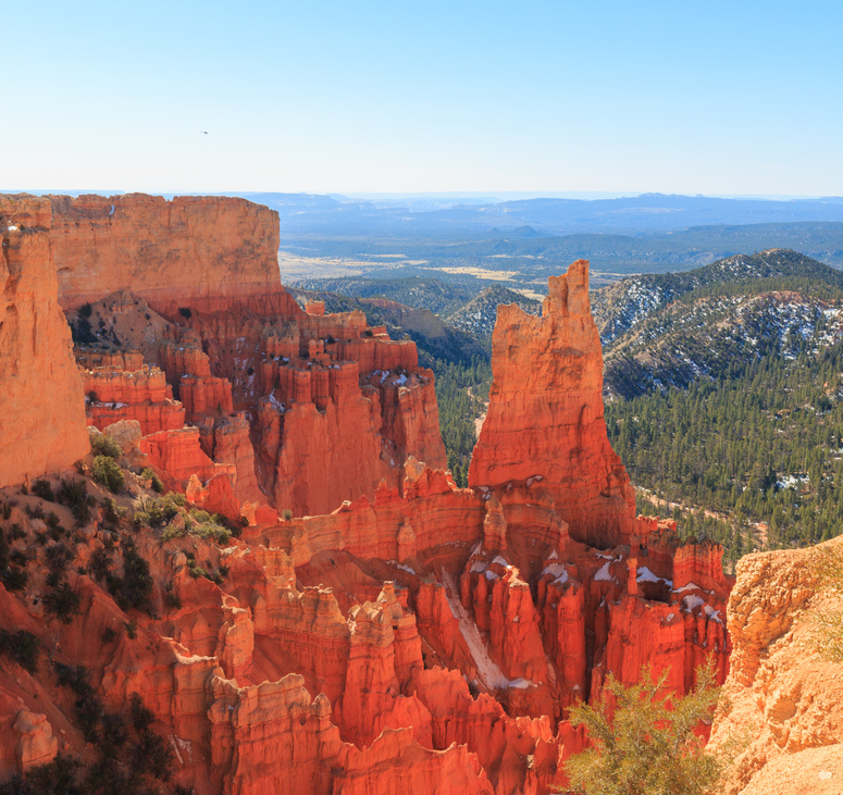 Red Rock Formations in Bryce Canyon National Park Utah, USA